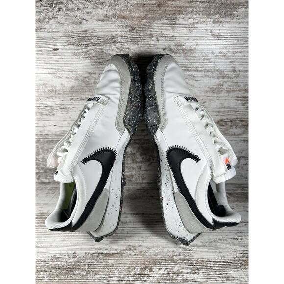 Women's Nike Waffle Racer Crater Summit White/Black Photon Dust Sneakers Sz 8.5 - Picture 9 of 11